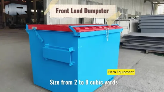 3 Cubic Yard Metal Scrap Recycling Waste Bin Front Load Bin/ Rear Load Bin for Sale